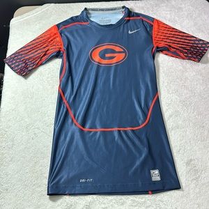 Nike Georgia Bulldogs Dri Fit Men’s Compression Short Sleeve Shirt Size Large